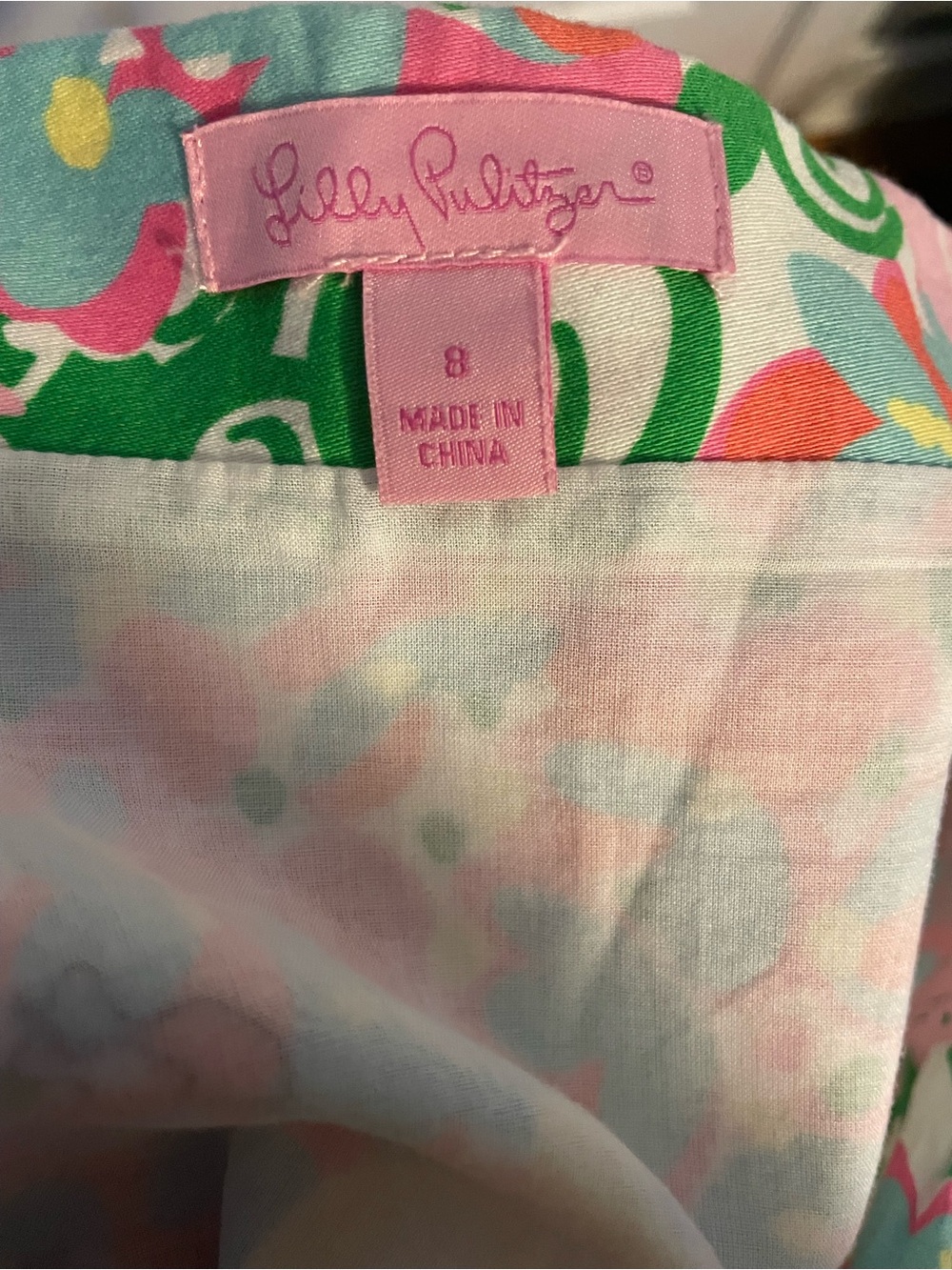 Lilly Pulitzer Callie Ruffle Mini Skirt in the Mariposa Women’s Size 8 - Picture 4 of 6